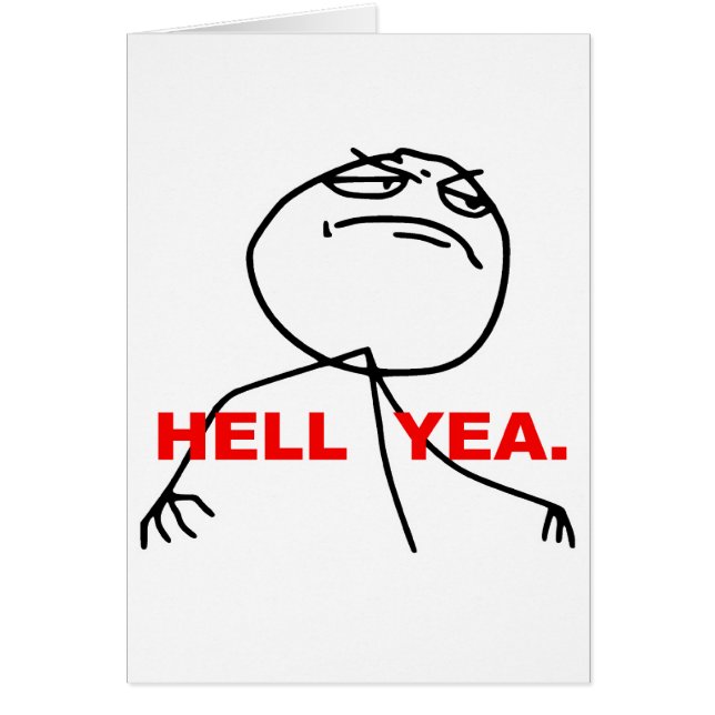 Hölleyea-Raserei-Gesicht Meme (Vorne)