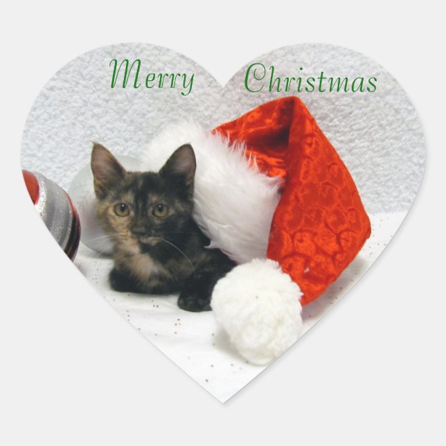 Holleys Weihnachten - Katze / Kitten Stickers (Vorderseite)