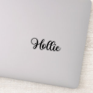 Hollie Name - Handgeschriebene Kalligrafie Aufkleber