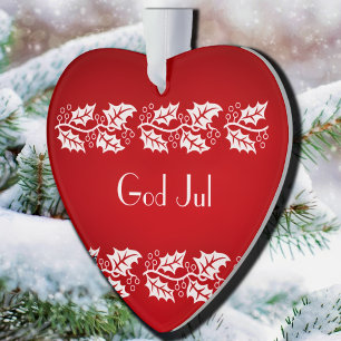 hollies blanches en rouge - Dieu juil