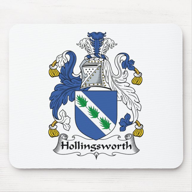 Hollingsworth Familienwappen Mousepad (Vorne)