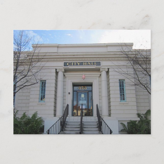 Hollister City Hall Postkarte (Vorderseite)