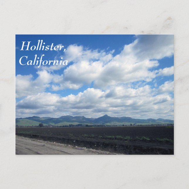 Hollister, Kalifornien Postkarte (Vorderseite)