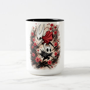 Hollow Knight Hornet Kirschblüten Gaming-Kunst Zweifarbige Tasse