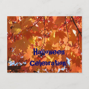 Holloween Celebration! Einladungspostkarte