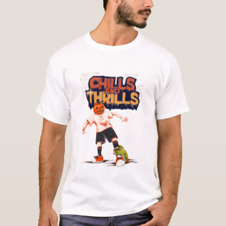 HOLLOWEEN PUMPKIN CHILLS UND THRILLS TSHIRT DESIGN