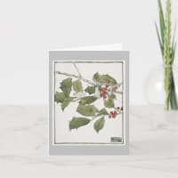 Holly and Ivy Christmas Card