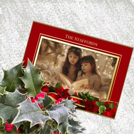 Holly and the Ivy Foil Holiday Card Folien Feiertagskarte