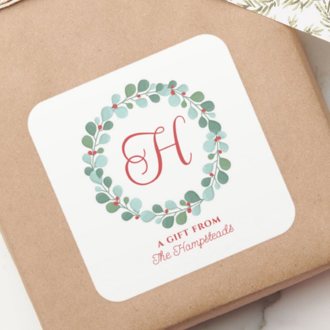 Holly Ber Christmas Quadratischer Aufkleber (Von Creator hochgeladen)