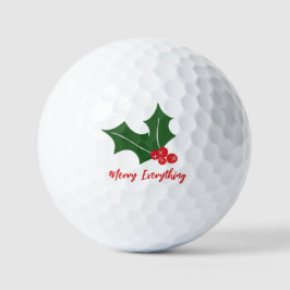 Holly Beries Merry Alles Urlaub Golfball