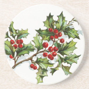 Holly Berries 001 Untersetzer