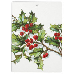 Holly Berries 002 Klemmbrett