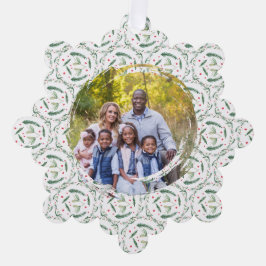 Holly Berries and branches Paper Ornament Card Karte