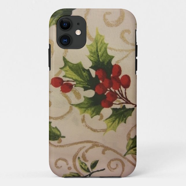 Holly Berries Case-Mate iPhone Hülle (Rückseite)