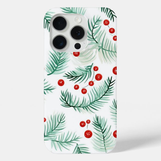 Holly Berries Case-Mate iPhone Hülle (Rückseite)