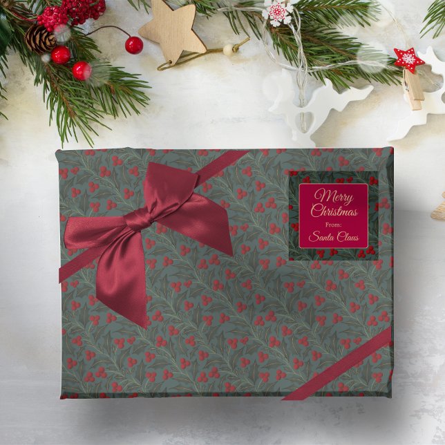 Holly Berries Geschenkpapier Set (Von Creator hochgeladen)
