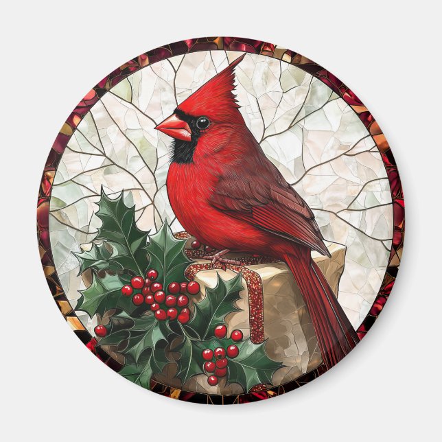 Holly Berries und Kardinal Magnet (Vorne)