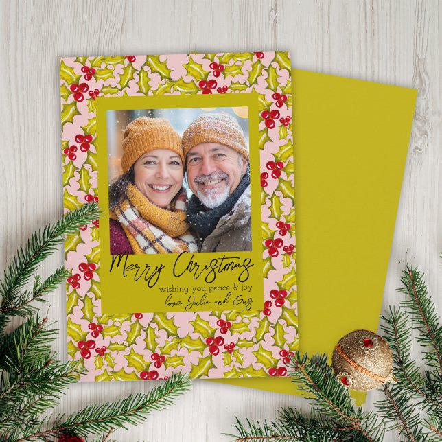 Holly Berries Whimsical Classic 1 Foto Weihnachten (Von Creator hochgeladen)