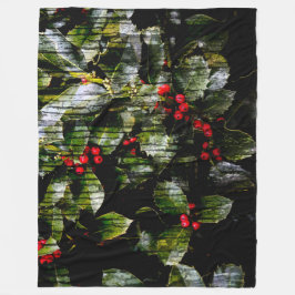Holly Berry Blanket Fleecedecke