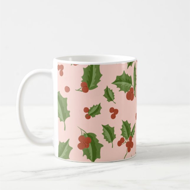 Holly Berry Christmas Mug Kaffeetasse (Links)