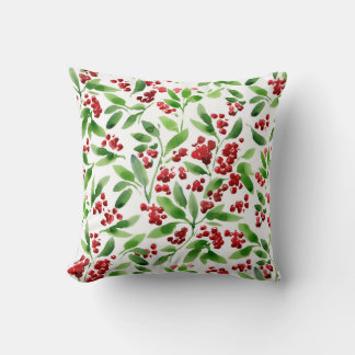 Holly Berry Coussin de Noël
