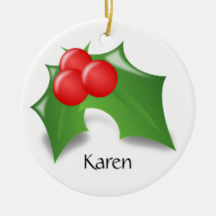 Holly Berry Ornament