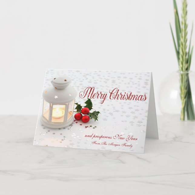 Holly Berry, Stars Company Feiertagskarte (Vorderseite)