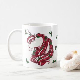 Holly Berry Unicorn Kaffeetasse