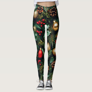Holly Berry Winter Wonderland Leggings