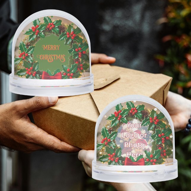 Holly Berry Wreath Kundenempfehlung Schneekugeln (Von Creator hochgeladen)