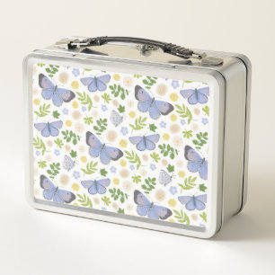 Holly Blue Butterfly Metall Brotdose