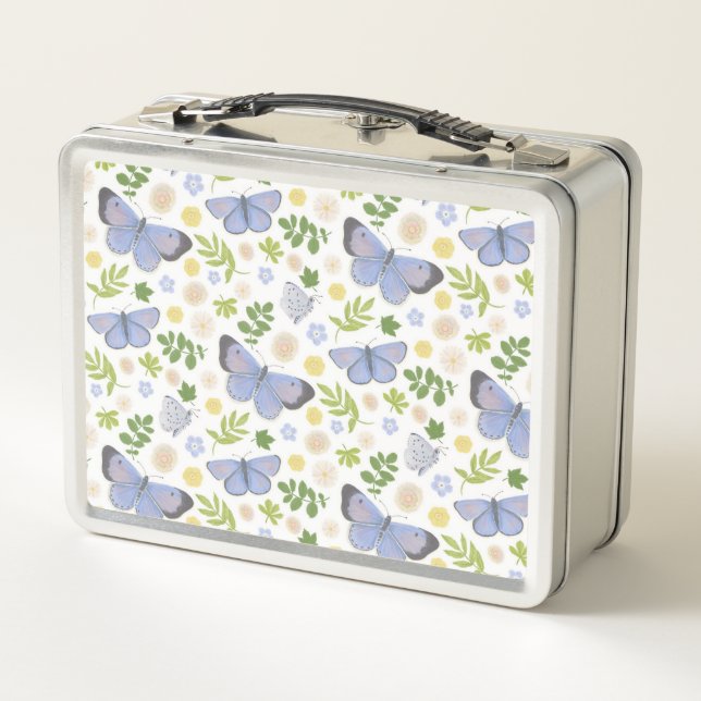 Holly Blue Butterfly Metall Brotdose (Rückseite)