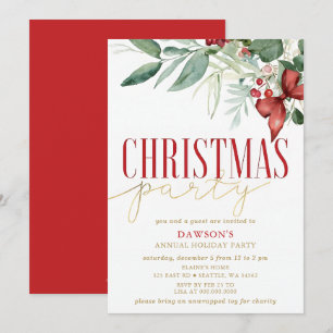 Holly Botanical Firmenweihnachtsfeier Einladung