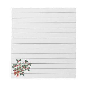 Holly Branch Notepad Notizblock