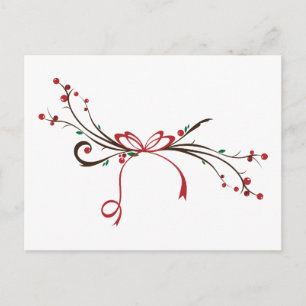 Holly Branch Postkarte