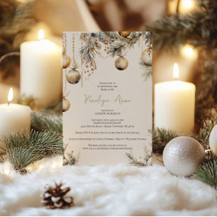 Holly Brautparty Invite   Weihnachtsthema Einladung