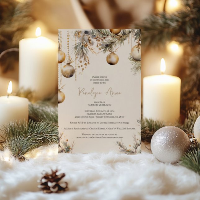 Holly Brautparty Invite | Weihnachtsthema Einladung (Von Creator hochgeladen)