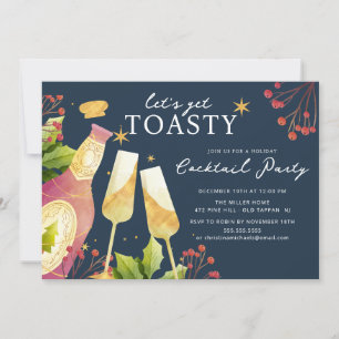 Holly & Bubbles Cocktail Party Einladung