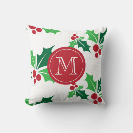 Holly Christmas Kissen