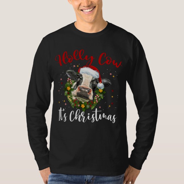 holly cow it's christmas T-shirt (Vorderseite)