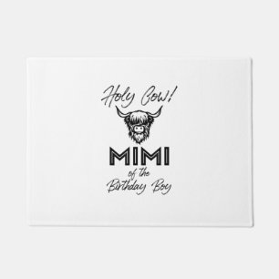 Holly Cow Mimi vom Geburt Boy Highland Cow 1s Fußmatte