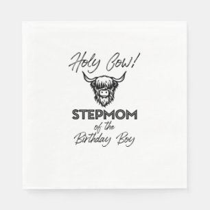 Holly Cow Stepmuth von der Geburt Boy Highland Kuh Serviette