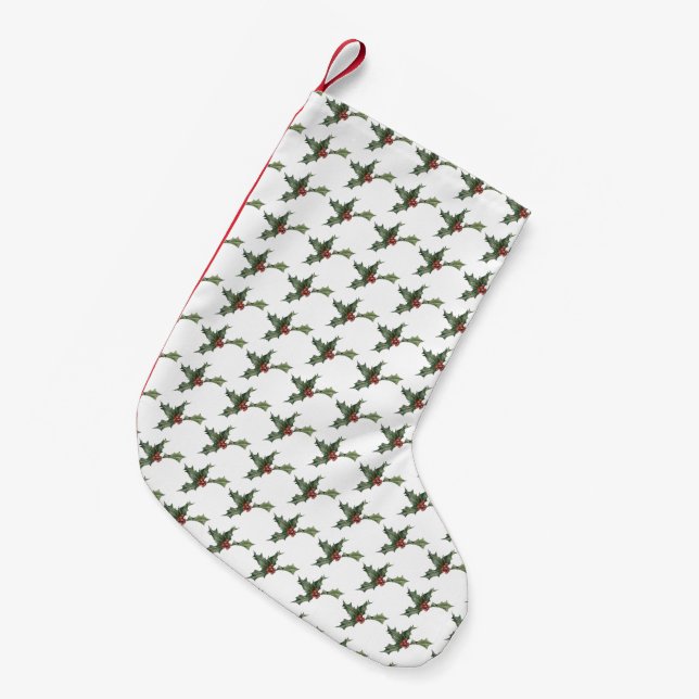 Holly Design Christmas Strumpf Kleiner Weihnachtsstrumpf (Vorderansicht (hängend))