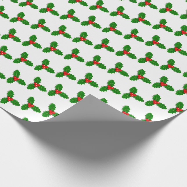 Holly Geschenkpapier (Ecke)