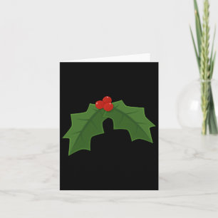 Holly - Heilige Weihnachten und Berries Karte