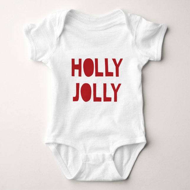 Holly Jolly Baby Strampler (Vorderseite)