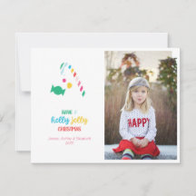 Holly Jolly Bright Candy Cane Weihnachts-Foto