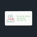 Holly Jolly Christmas Address Label Adressaufkleber<br><div class="desc">Holly Jolly Weihnachtsadresse Label. Kopieren Sie diesen Link und fügen Sie ihn in Ihren Browser ein,  um unsere vollständige Zeile anzuzeigen: http://www.zazzle.com/cloutdesign</div>