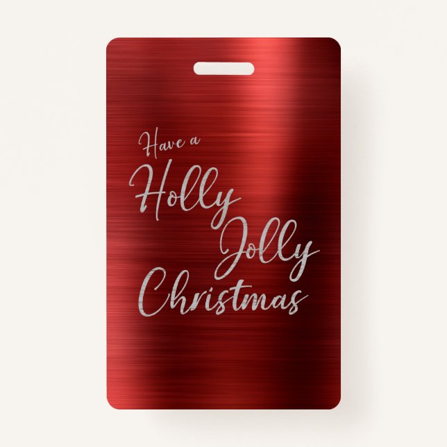 Holly, Jolly Christmas Ausweis (Vorderseite)
