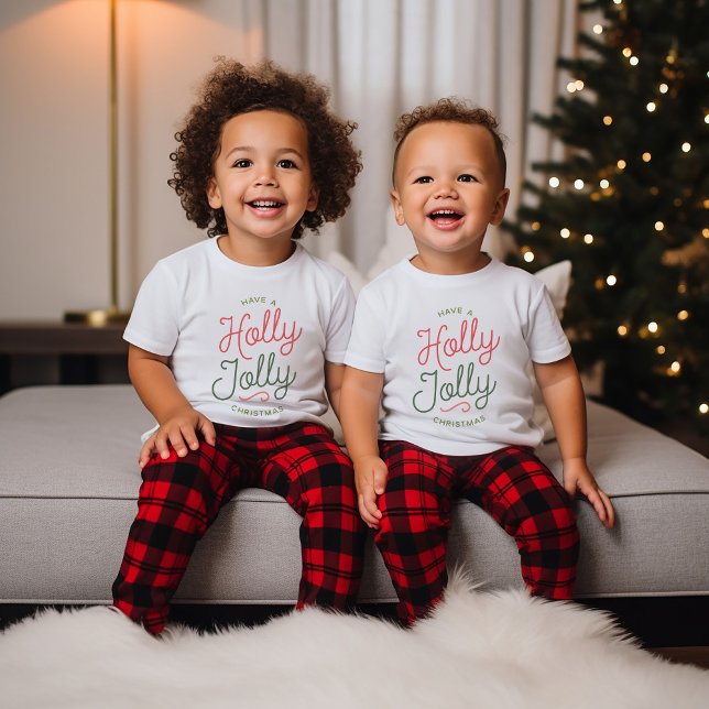 Holly Jolly Christmas Baby T-shirt (Von Creator hochgeladen)